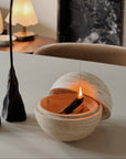 Travertine Incense Sphere & Palo Santo Set