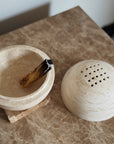 Globe Incense Sphere, Travertine
