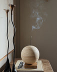 Globe Incense Burner Travertine