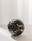 Globe Räucherkugel aus Black Portoro Marmor schwarzer Marmor Räuchergefäß