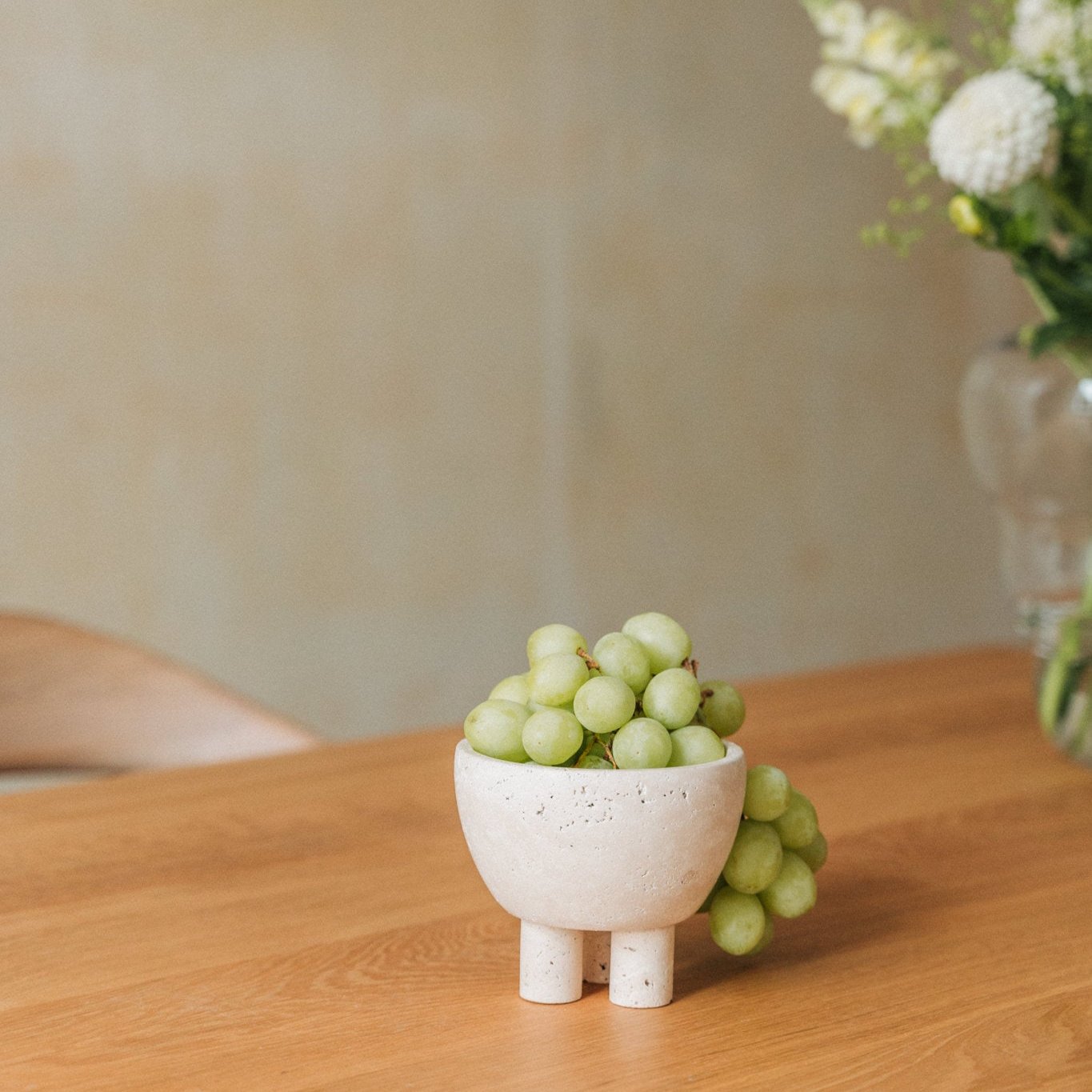 Base Bowl Travertine